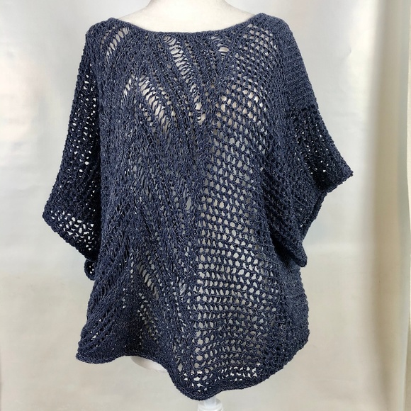 Calvin Klein Jeans Tops - Calvin Klein Jeans open weave rag knit top S/M